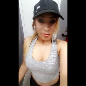 WET SEAL Trendy Grey Halter Top